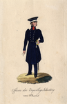 32486 Afbeelding van het uniform van een officier van de Vrijwillige Schutterij van Utrecht.
